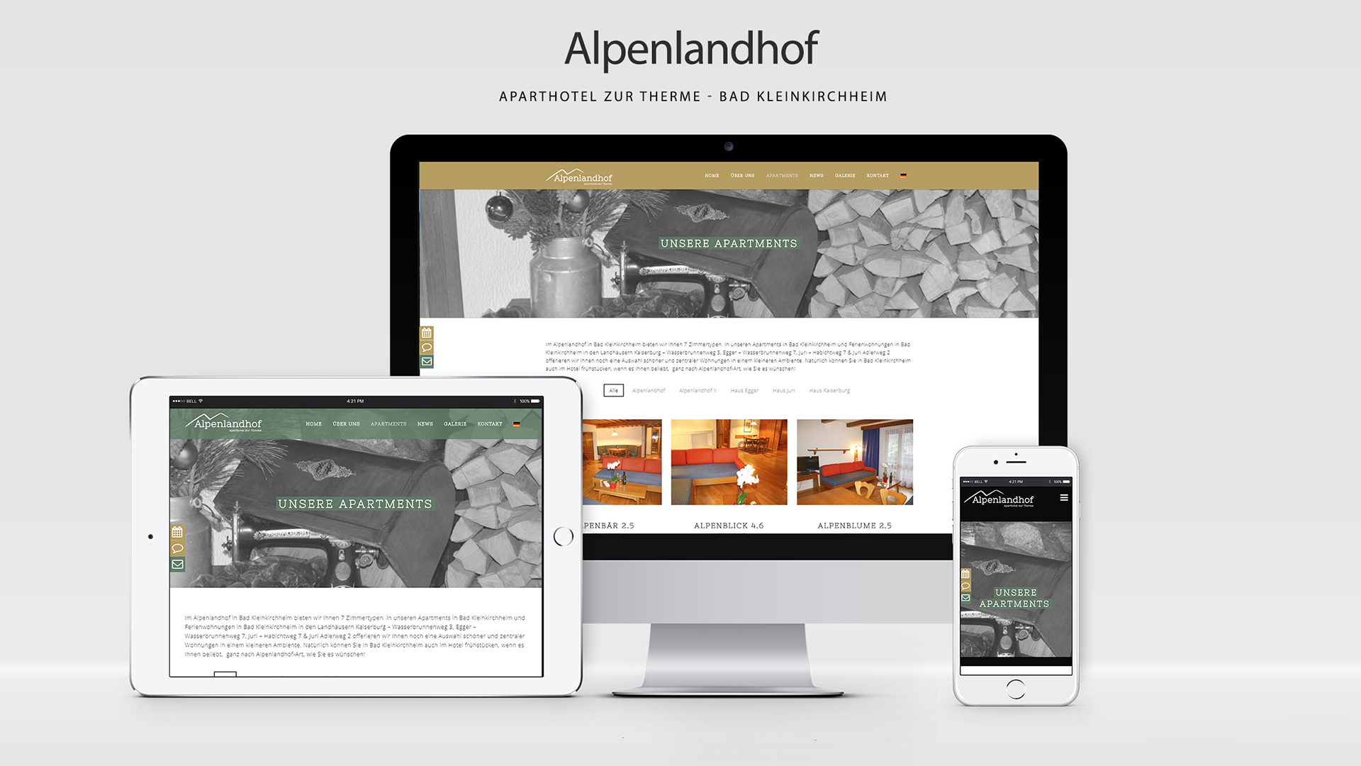 Alpenlandhof - WordPress Webdesign Kärnten, WordPress Wolfsberg