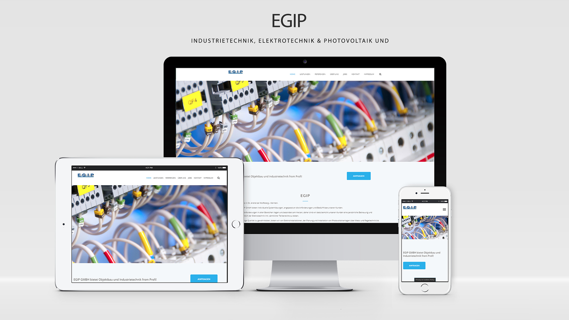 Egip GmbH – WordPress Website