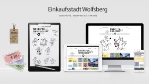 Corporate Design & Webdesign mit WordPress als CMS für die Einkaufsstadt Wolfsberg