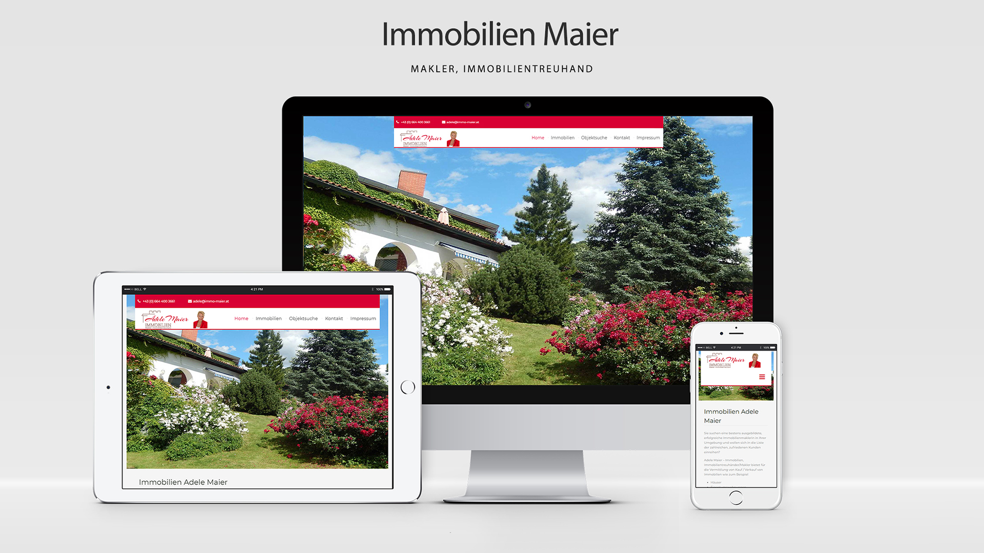 WordPress Webdesign Agentur - Screenshot Immobilien Maier